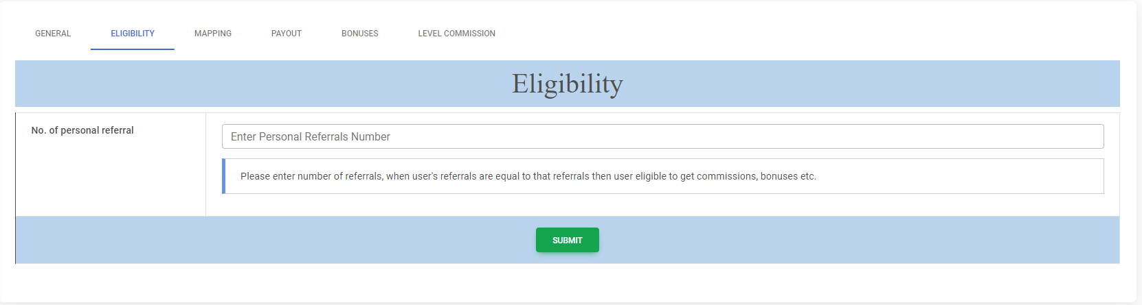 Unilevel MLM Plan Eligibility